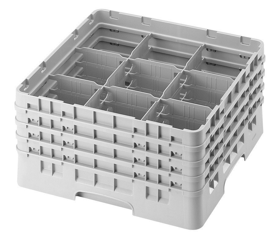 Gläserkorb 9 Fächer 500 x 500 x 143 mm